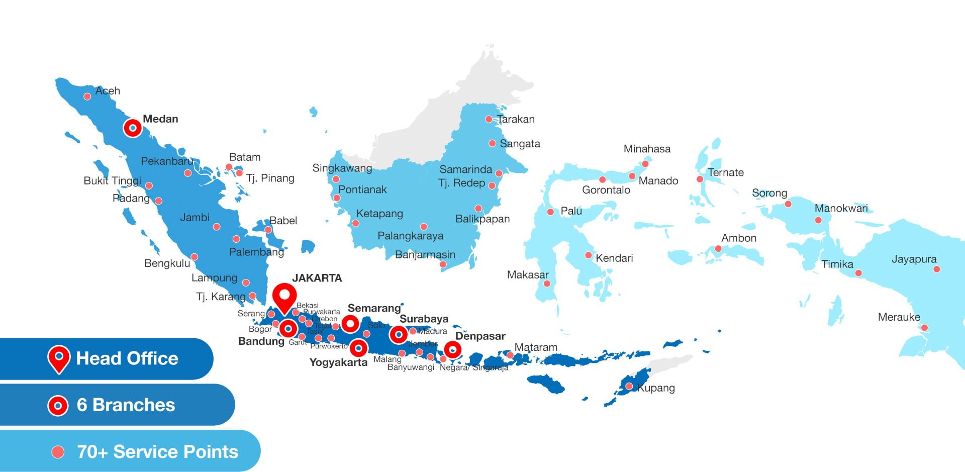 The Nationwide Service Coverage of Centralised Maintenance Services